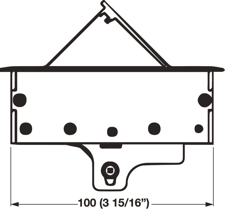 Hide-A-Dock Power/Data Station, 1 AC Outlet, 2 USB Ports