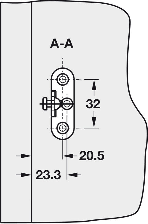 Flap Ex Flap Hinge, for Laundry Hampers