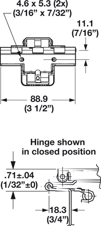Flipper Door Slide, Accuride 1155 - Easy Down