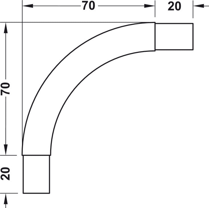 Welded Steel Oval Wardrobe Tube, with Supports