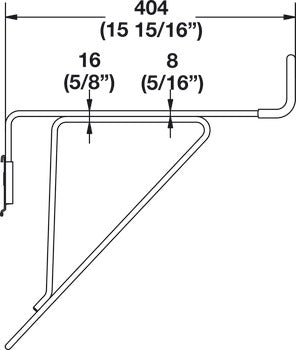 16" Utility Hook, TAG Omni Track®