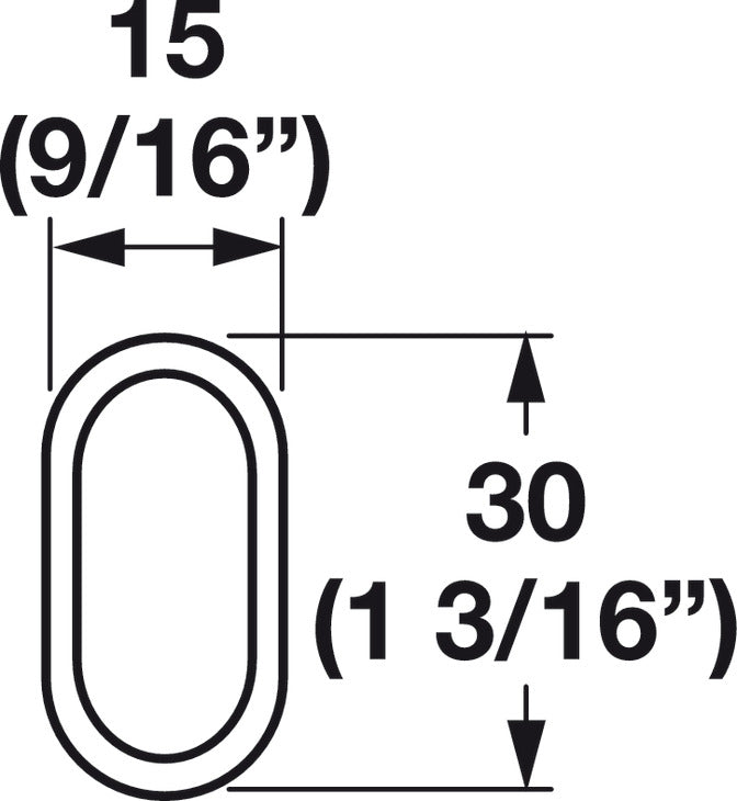 Top Mount Center Bracket, for Oval Wardrobe Tubes