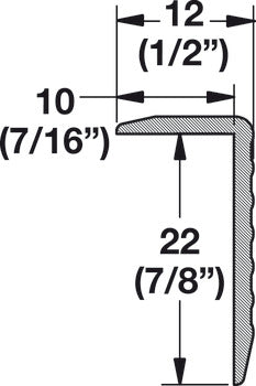 Aluminum Edge Profile, TAG Omni Track®