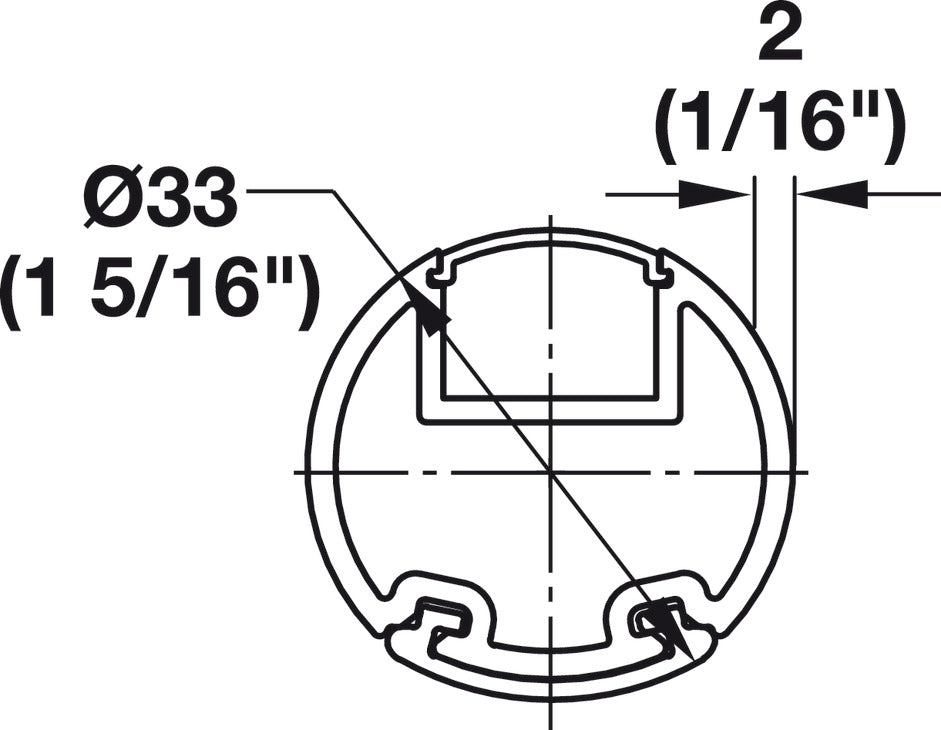 Wardrobe Tube for Lighting, Synergy Elite Collection