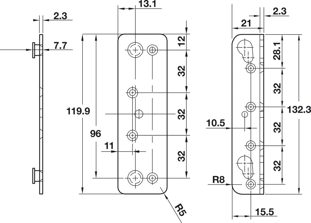 TOMMO Bed Fitting, 120 mm