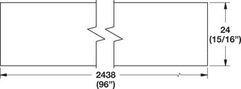 Aluminum Edge Profile, TAG Omni Track®