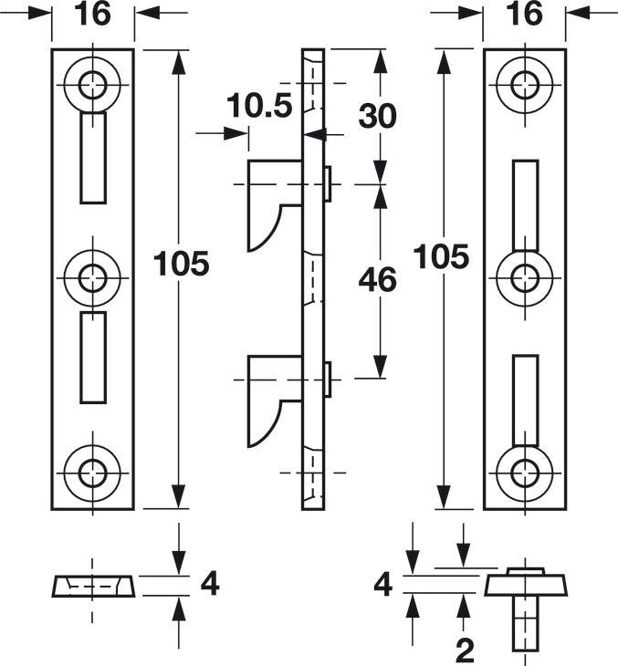 Berliner Bed Fitting, 105 mm