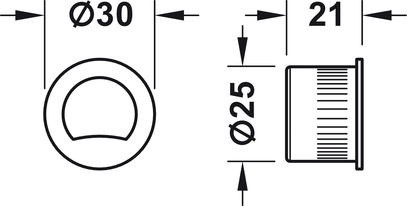 Front Handle, for Mortise Locks on Sliding Doors