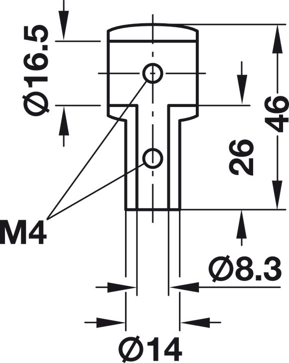 Rail Holder, Kitchen Rail System, Stainless Steel