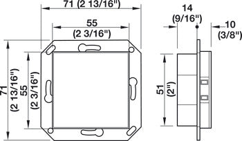 Additional Wall Reader, Wall Terminal System 55