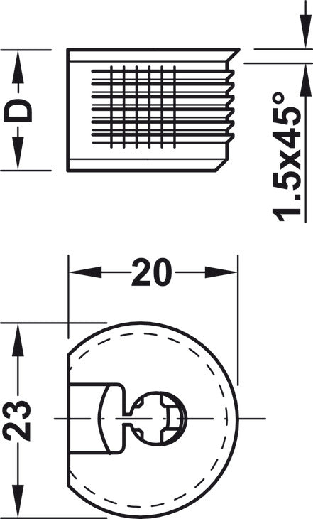 Trim Cap, for Rafix 20 Flush