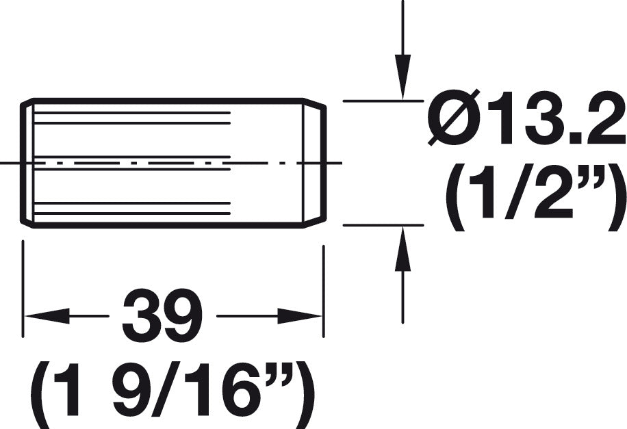 Dowel Connector, Kitchen Rail System