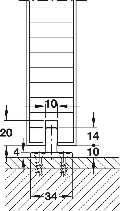 Sliding Door Hardware, HAWA Junior 120/B, set