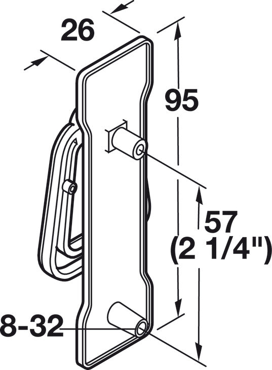 Ring Handle, Zinc