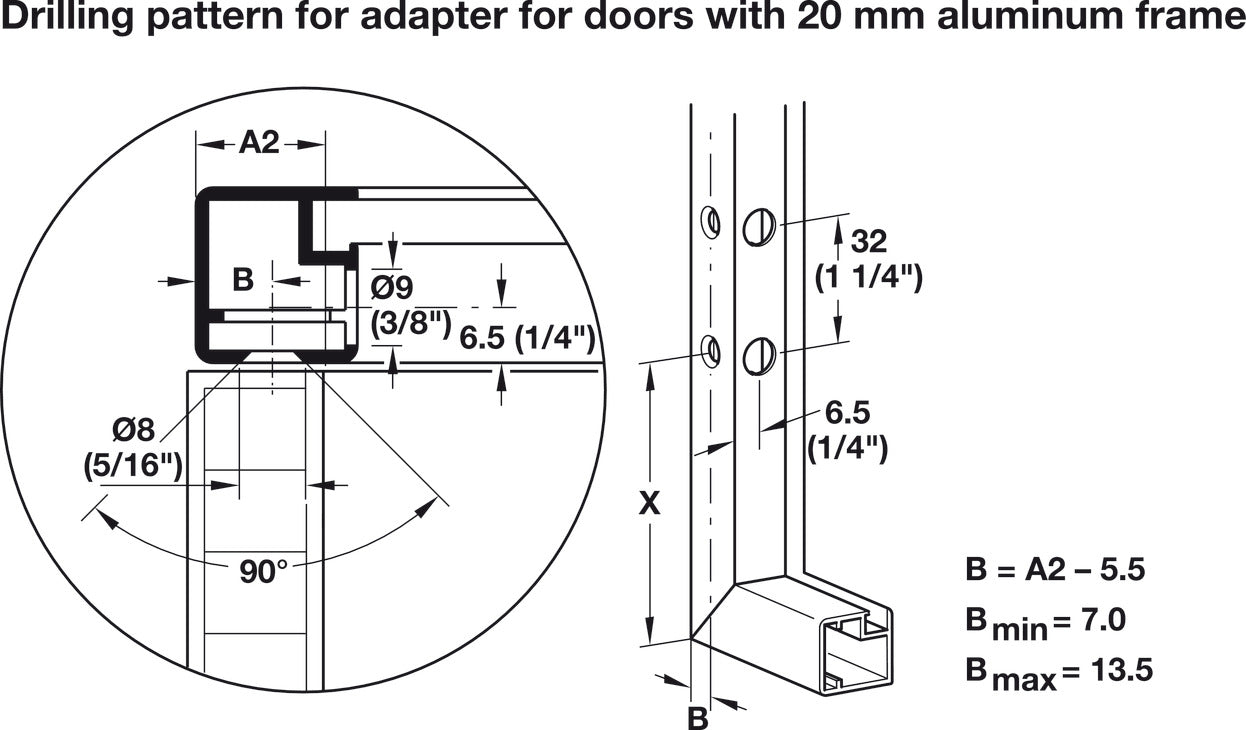 Double Door Lift-Up Fitting, HÃ¤fele Free fold short