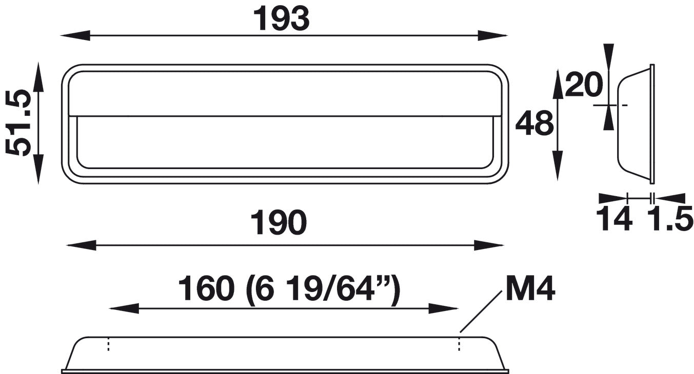 Inset Handle, Zinc