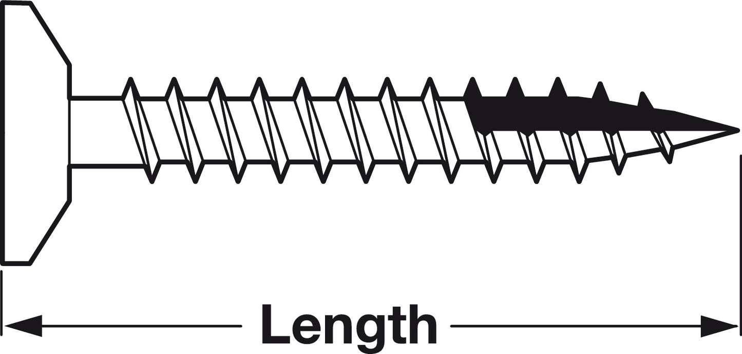 Undercut Flat Head Screw, #2 Phillips Drive