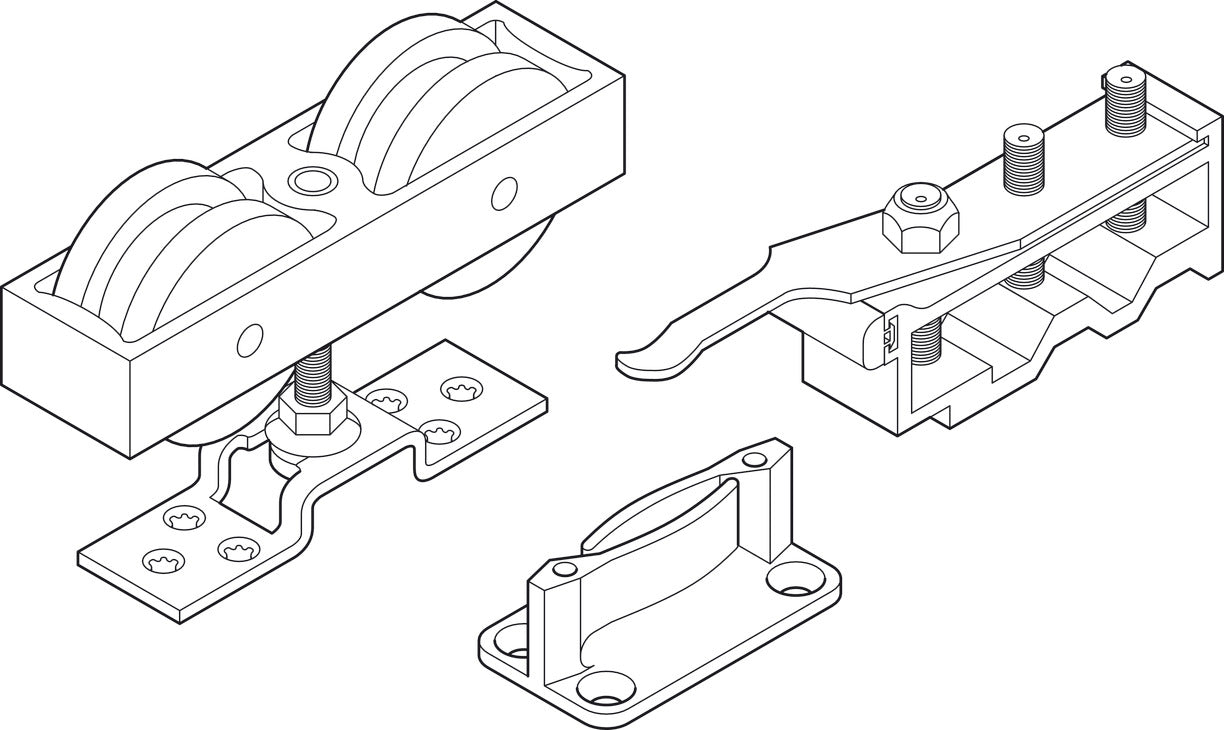 Sliding Door Hardware, HAWA Junior 250/A, set