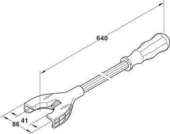 Adjusting Tool, HÃ¤fele AXILOâ„¢ 78 Light Tool