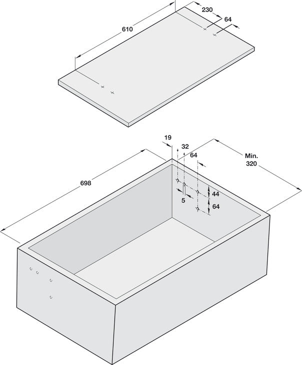 Lift-Up Table Top Fitting, Tavoflex