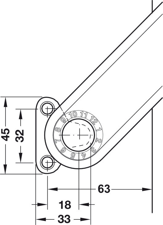 Free Flap H 1.5 Cover Cap, for Swing-Up Fitting
