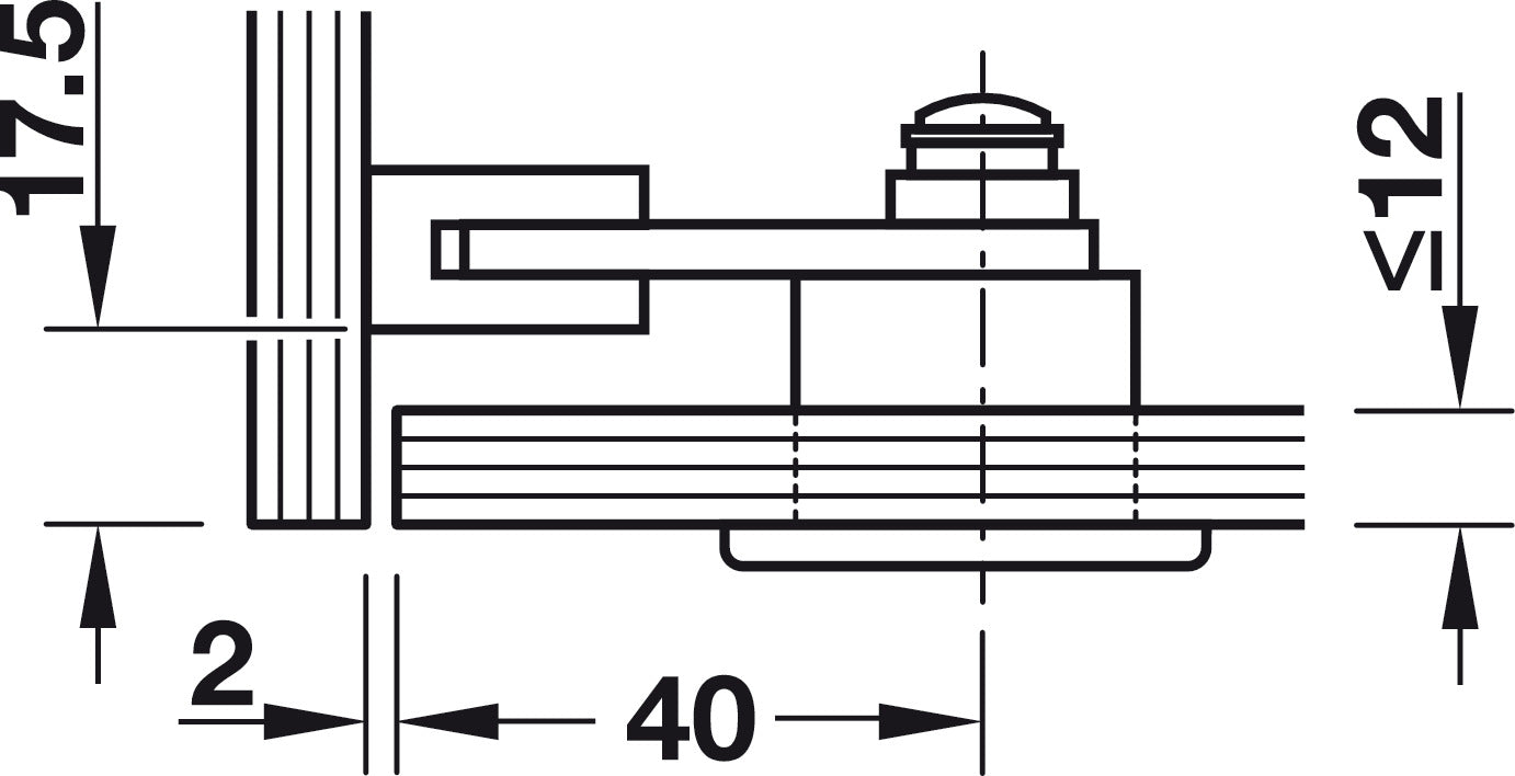 Glass Door Cam Lock, for Single Doors
