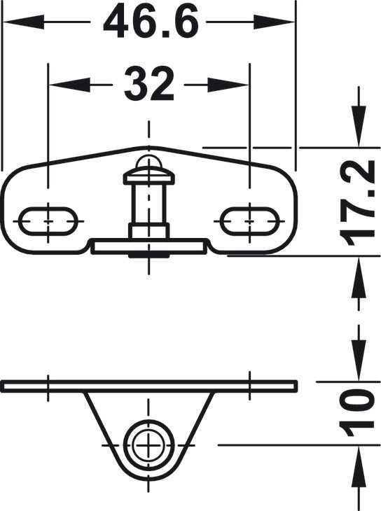 Flap Stay, For wooden flaps, adjustable braking effect