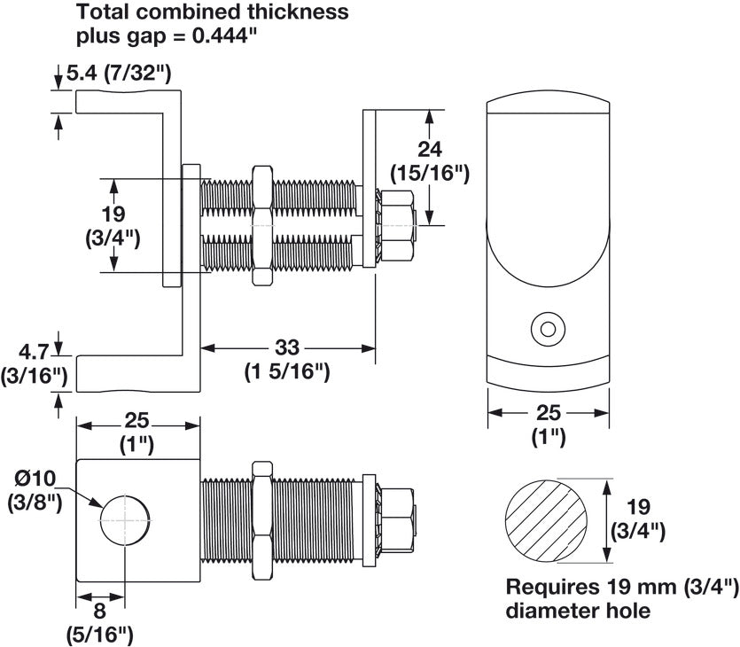 Hasp Cam Lock, For wood doors, drawers or lockers
