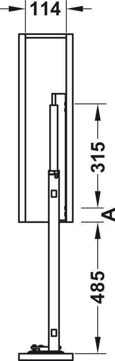 Base Pull-Out, HÃ¤fele, for installation behind fronts