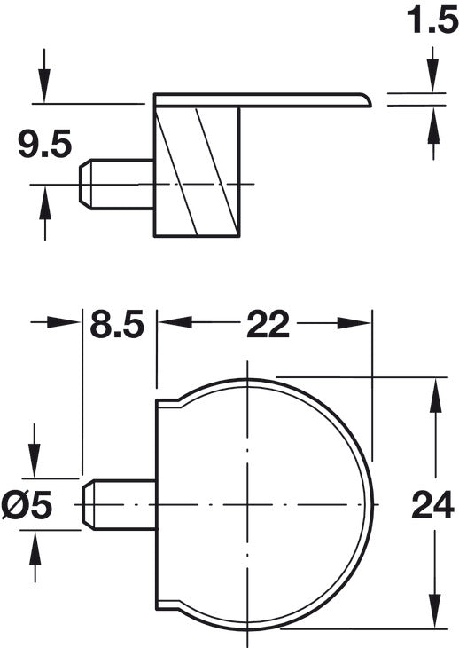 Shelf Connector, Rasant-Tab