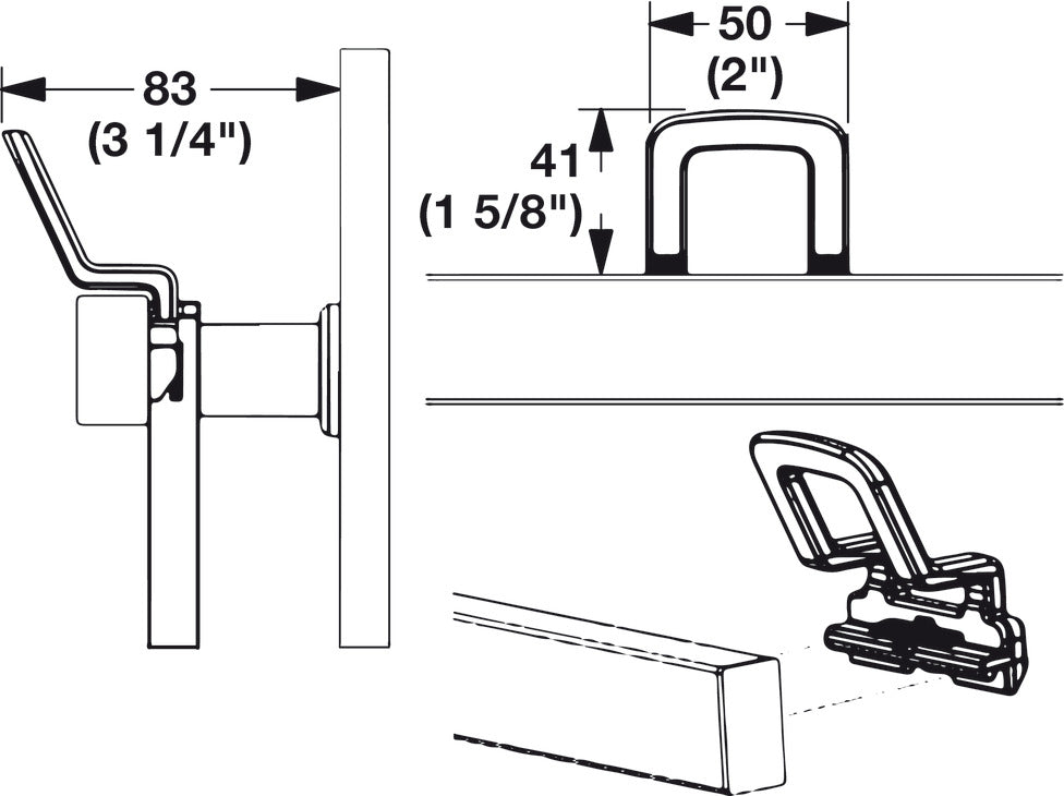 Coat Hook, TAG Symphony Wall Mount System
