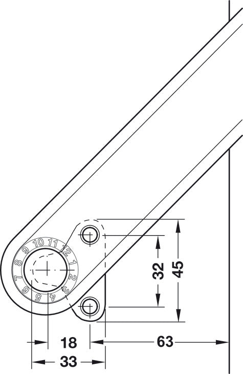 Hex Key, SW10 for Free Flap H 1.5