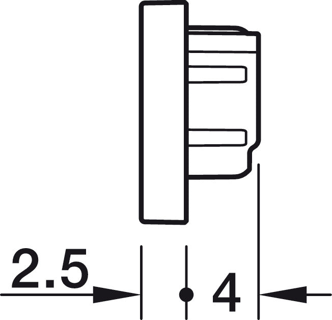 end cap, For HÃ¤fele Loox5 profile 2102