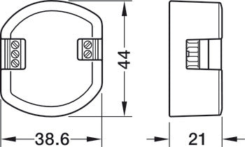 2-channel interface, HÃ¤fele Connect Mesh, with potential free relay