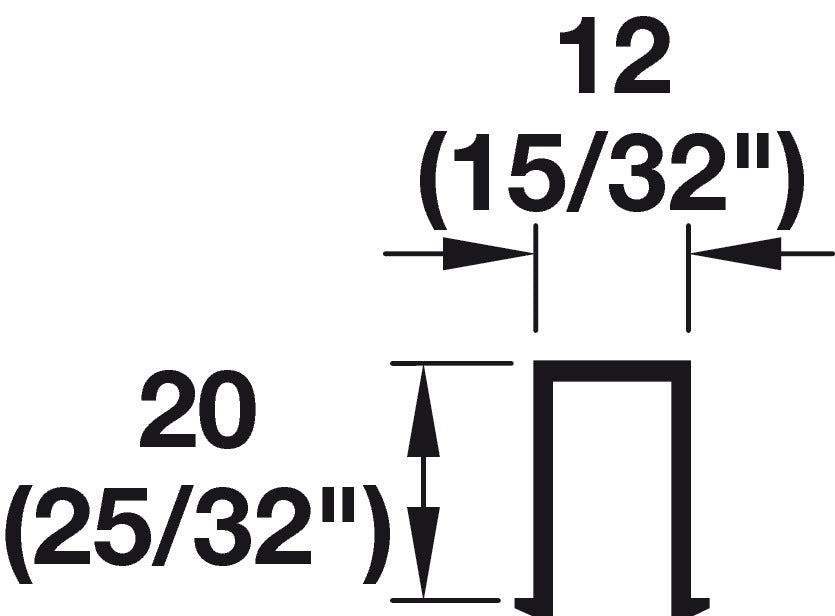 Guide Rail, 20 x 12 (13/16" x 1/2"), Glue-in