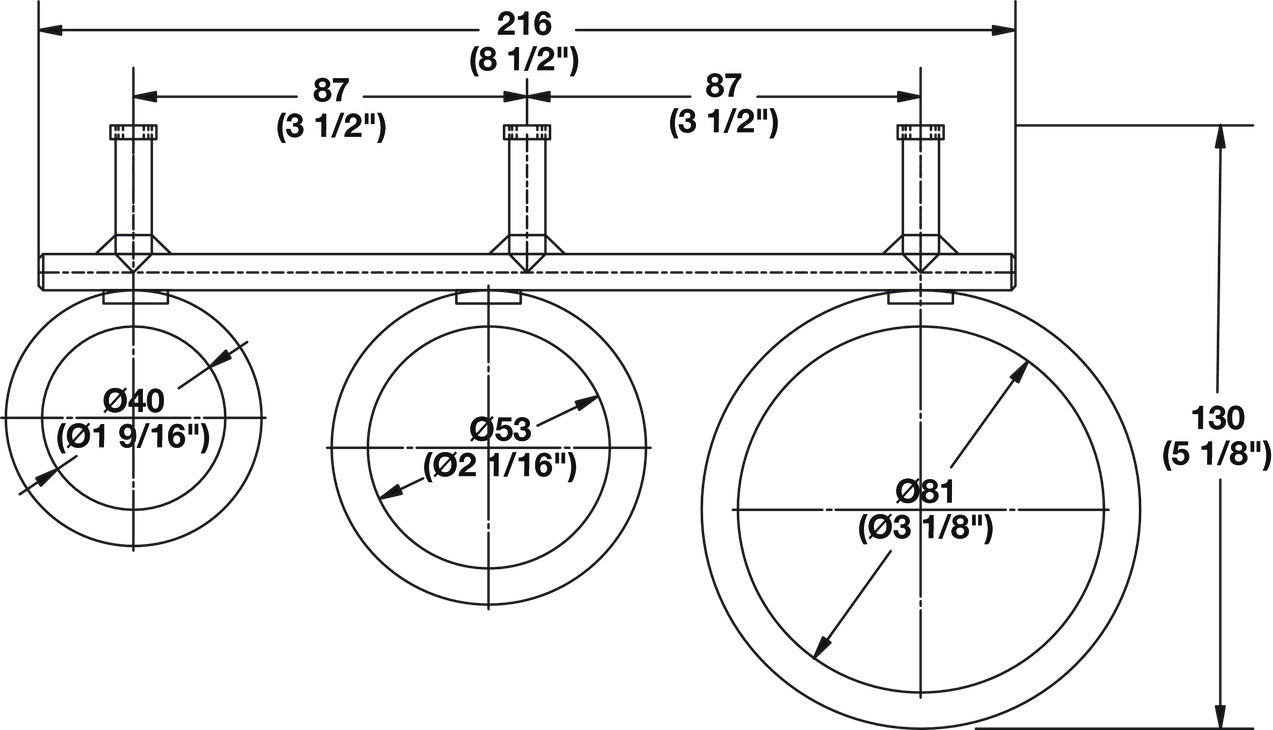 Wall Mounted Holder, for Utility Grommet
