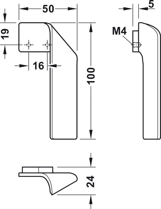 Handle, Zinc