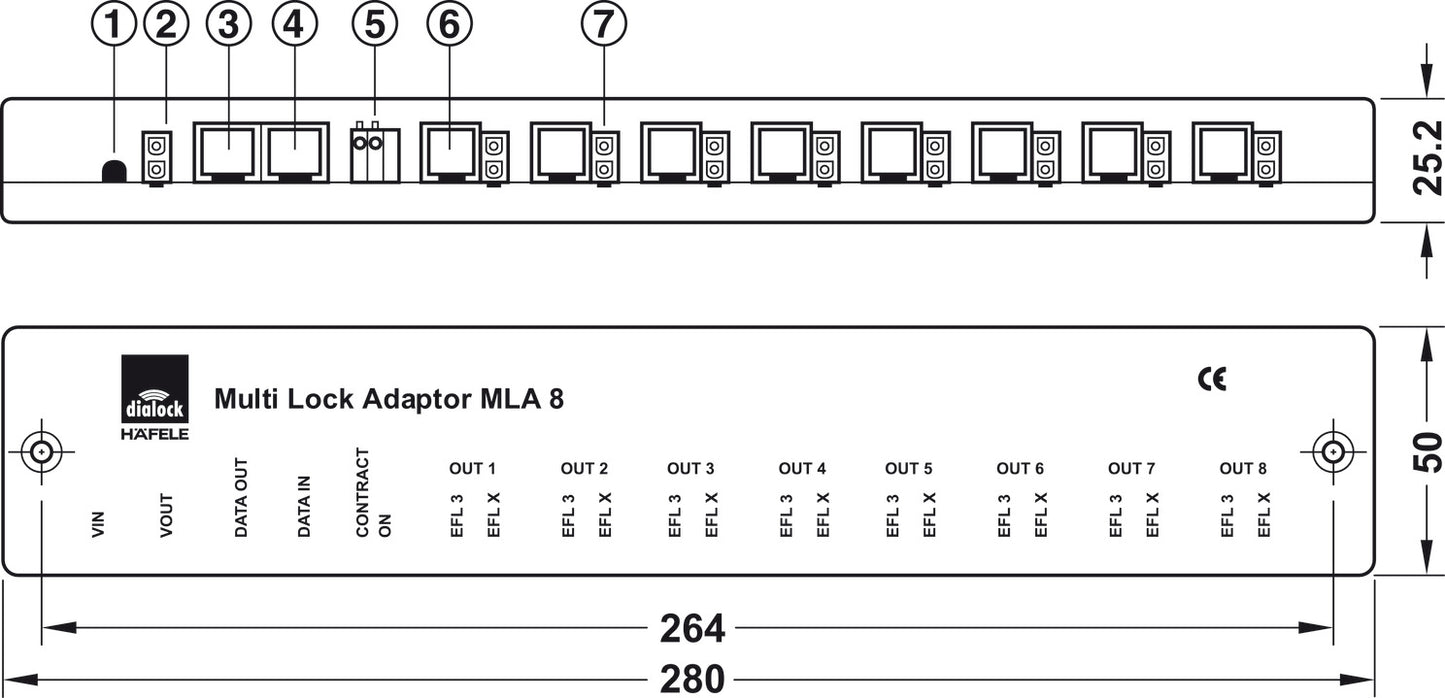 Multi-Lock Adapter, MLA 8