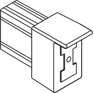 Divider Railing Clip for Drawer Side, for use with Nova Pro Scala Drawers