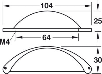 Cup Handle, Zinc