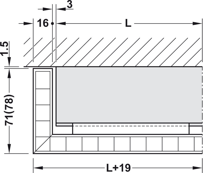 Sliding Door Hardware, Hawa Junior 80/Z, set