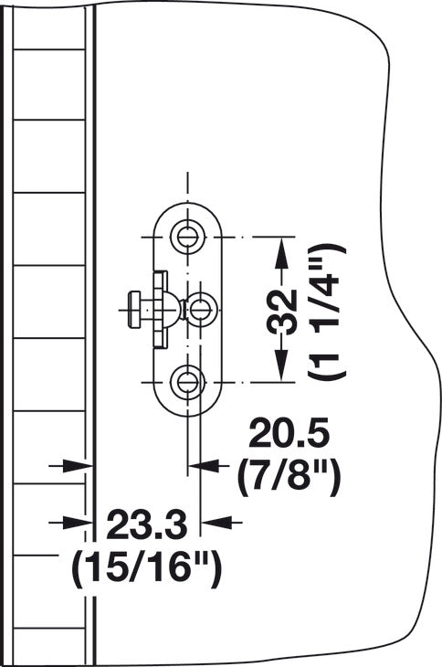 Flap Ex Flap Hinge, for Laundry Hampers