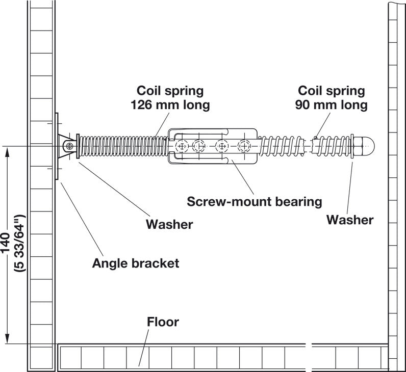 Flap Ex Flap Hinge, for Laundry Hampers