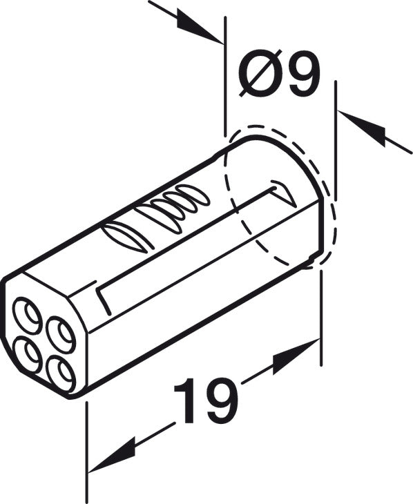 Extension Y Distributor, HÃ¤fele Loox5 2-way, multi-white