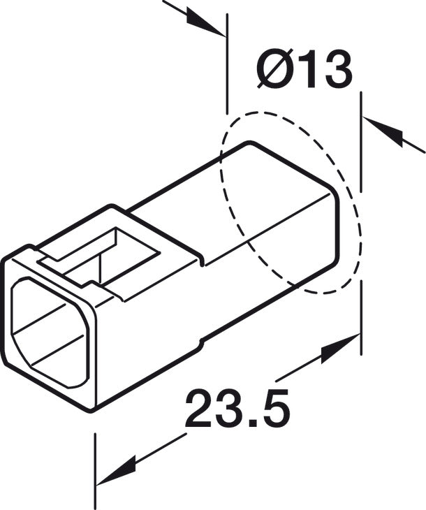 Extension Y Distributor, HÃ¤fele Loox5 2-way, multi-white