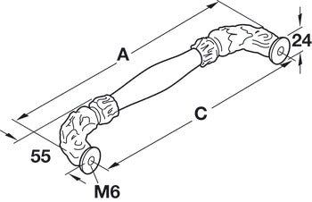Appliance Handle, Zinc