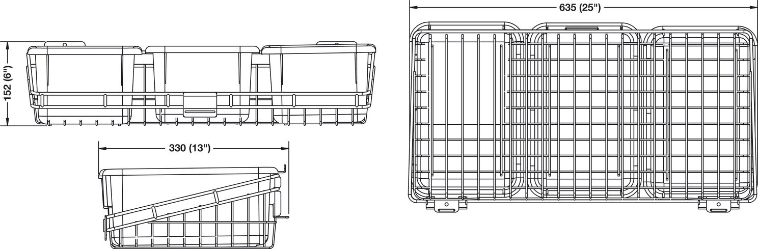 Basket-Mini Bin Kit, HandiSOLUTIONS