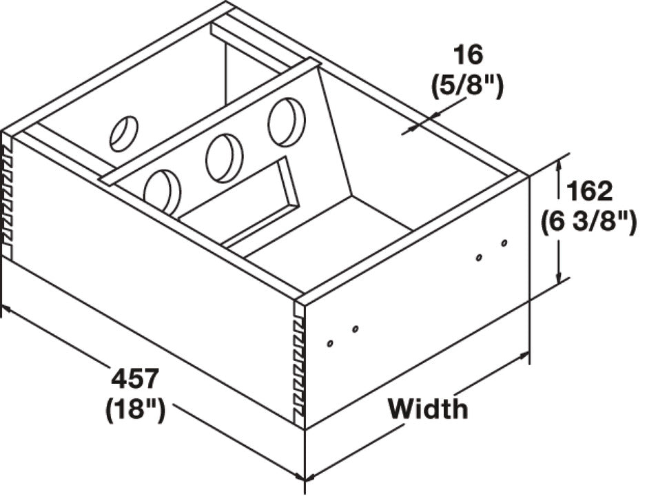 Vanity Drawer, 15"