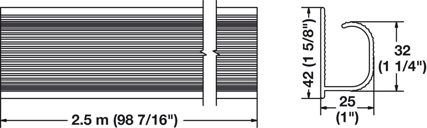 Cable Trunking, Wiremaster, Black