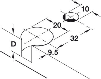 Connector Housing, Rafix SE 32 System, without Ridge, Zinc